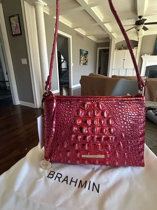 Brahmin Lorelei Shoulder Bag Red Dragon Melbourne NWT - Picture 3 of 10
